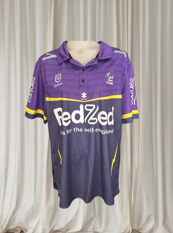 O'Neills Melbourne Storm Polo Shirt - Official 2023 NRL Team Merchandise - Image 1