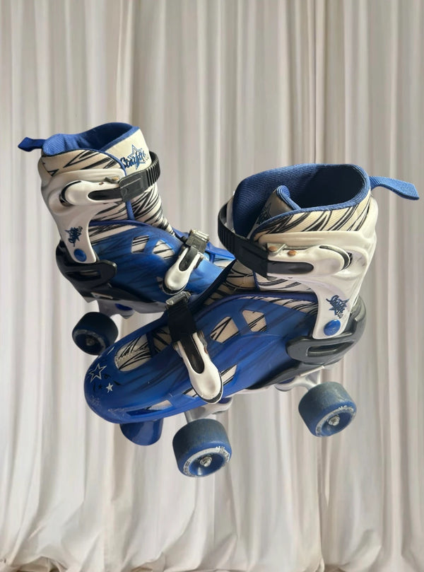 Playlife Starfire Junior 300 Roller Skates - Adjustable Kids Blue/White M - Image 1