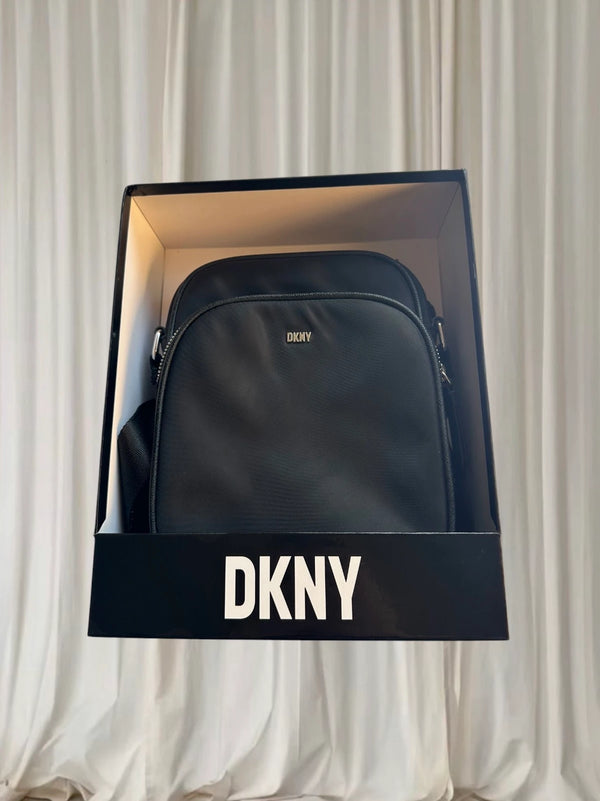 DKNY Nylon Crossbody Bag - Sleek Minimalist Hands-Free Design - Image 1