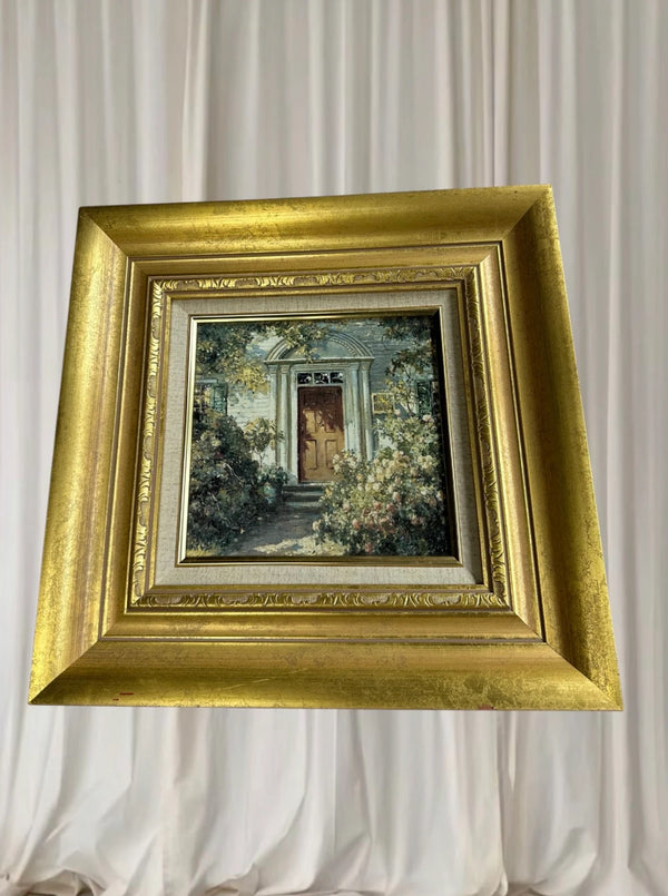 Grandmother's Doorway by Abbott Fuller Graves. Vintage Oil Painting - Image 1