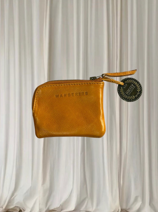 Wanderers Leather Coin Purse - Boho Tan Pouch - Image 1