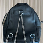 0855 Black Leather Backpack