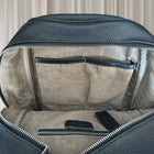 0855 Black Leather Backpack