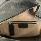 0855 Black Leather Backpack