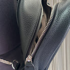 0855 Black Leather Backpack