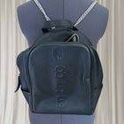 0855 Black Leather Backpack
