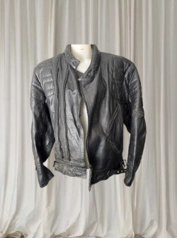 R.Jays Leathers Vintage 1980s Motorcycle Jacket - Black Biker Moto - Image 1
