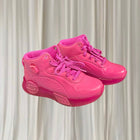 Skechers S-Lights Remix High-Top Sneakers Vibrant Hot Pink Light-Up Kids Shoes - Image 1
