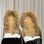 Too Many Shoes Croc-Embossed Mules - Black Faux Fur Lined Slip-Ons - Image 4
