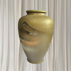 Vintage Hiroshima Japanese Ceramic Vase - Rare Gold Painted Collectible - Image 4