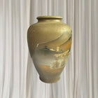 Vintage Hiroshima Japanese Ceramic Vase - Rare Gold Painted Collectible - Image 5