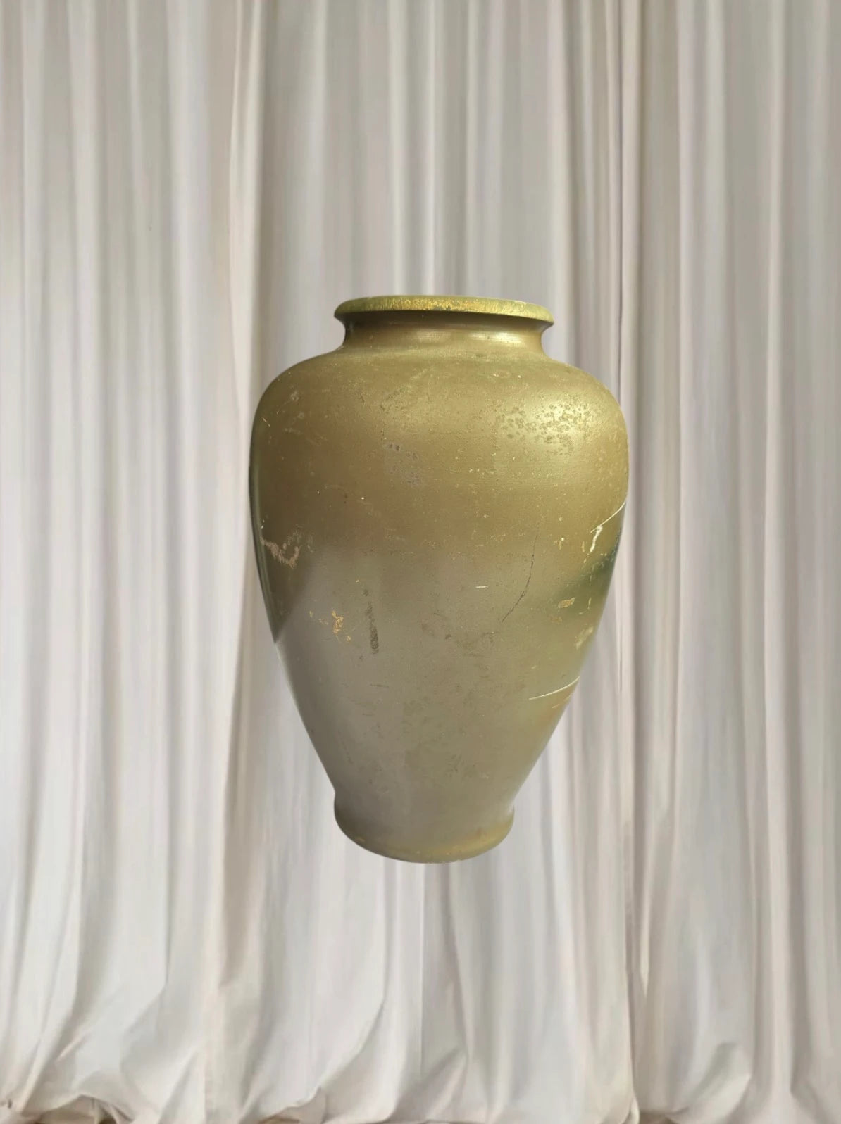 Vintage Hiroshima Japanese Ceramic Vase - Rare Gold Painted Collectible - Image 6