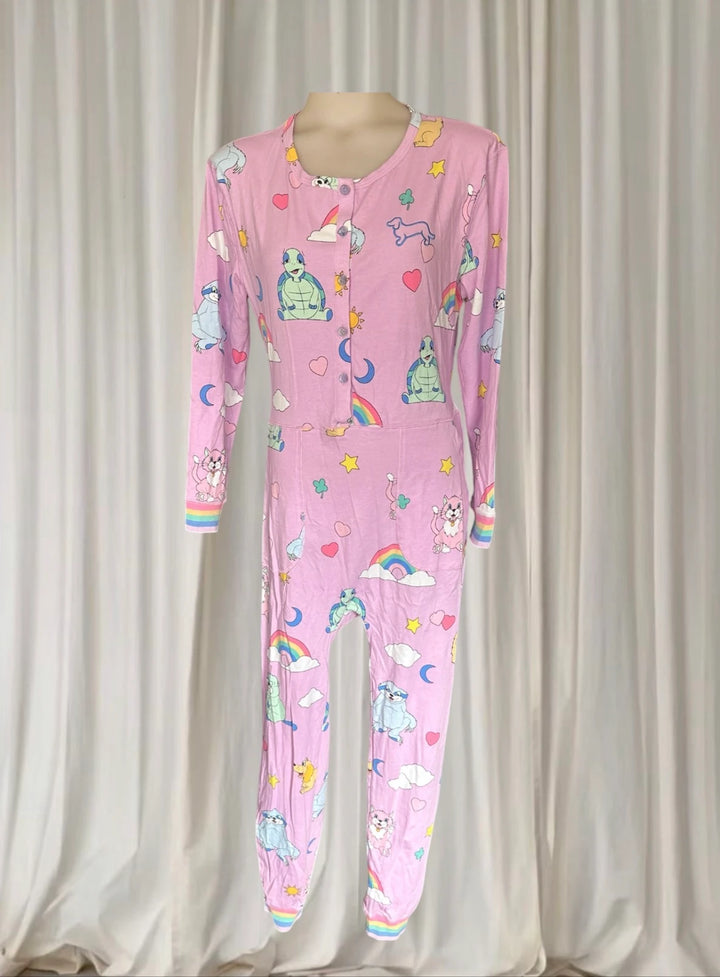 Peter Alexander Onesie - Pink All-Over Print Pajamas - Image 1
