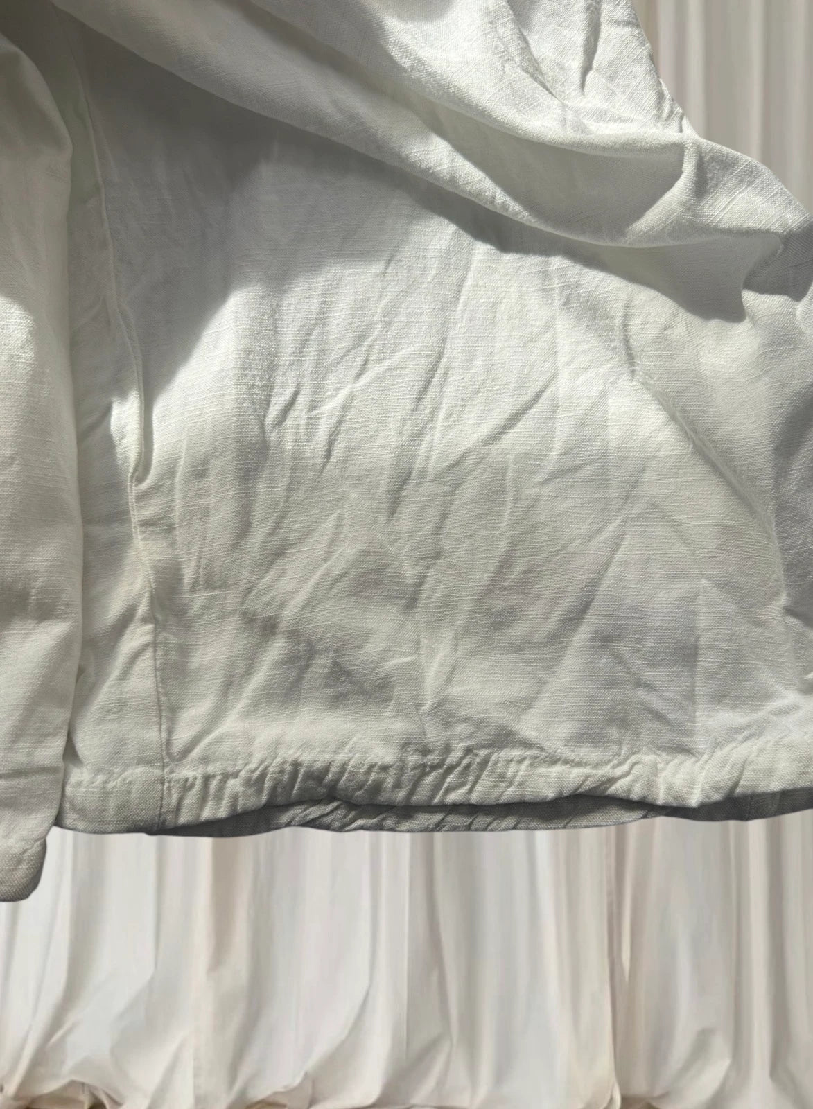Lioness White Linen Pants - Relaxed Fit With Silver Hardware Detail - Image 6