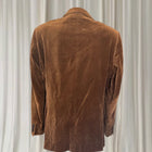 Vintage Tailor Made Velvet Blazer - Unisex Classic Brown Tailored Fit - Image 5