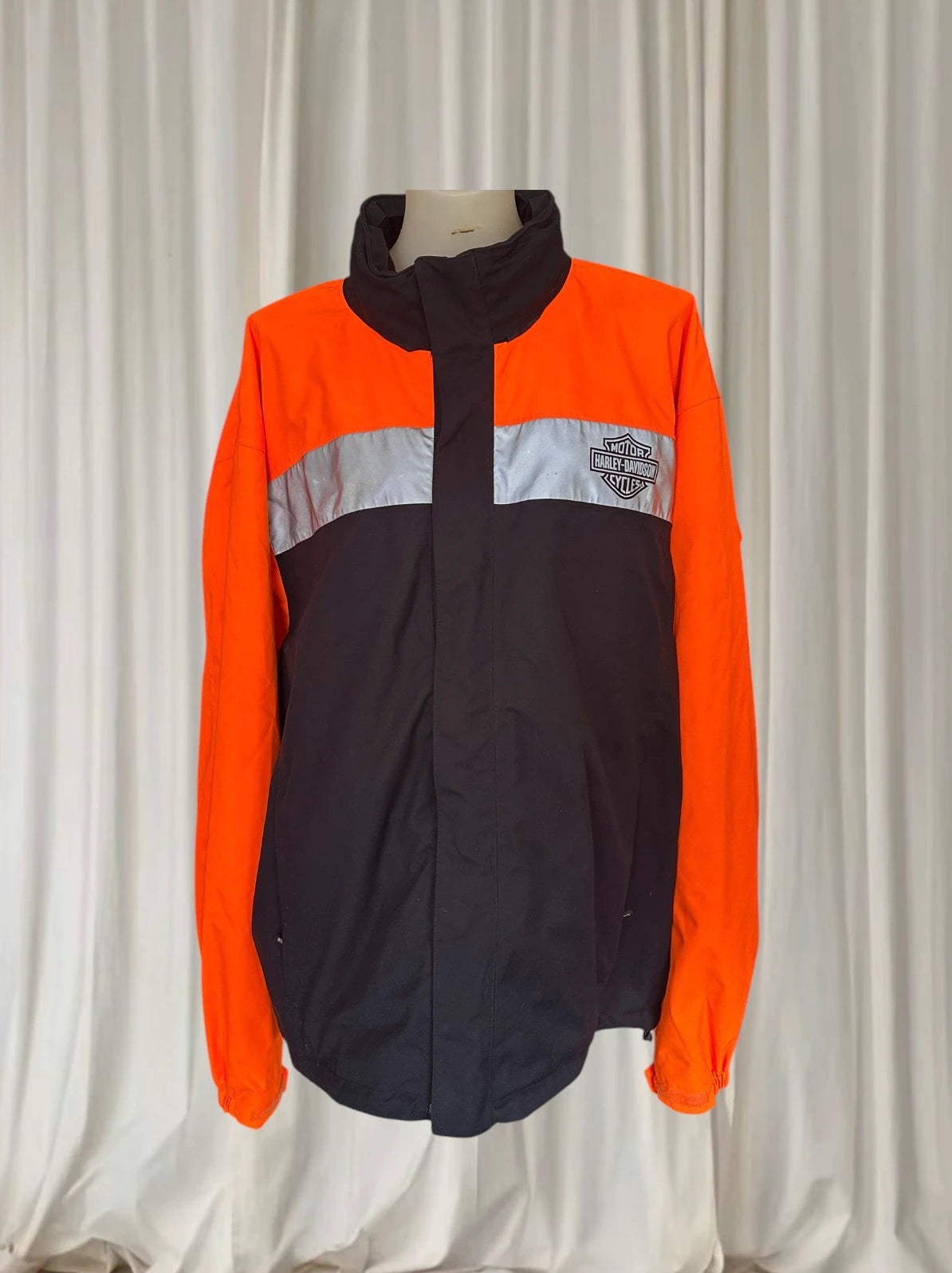 Harley-Davidson Hi-Vis Reflective Rain Jacket - Men's Size 2XL - Image 1