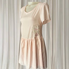 Rhythm Livin Sew Much Fun Dress - Pale Pink Embroidered Drop Waist Mini - Image 3