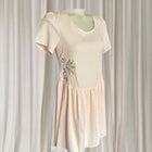 Rhythm Livin Sew Much Fun Dress - Pale Pink Embroidered Drop Waist Mini - Image 2