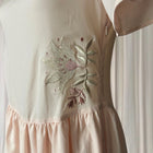 Rhythm Livin Sew Much Fun Dress - Pale Pink Embroidered Drop Waist Mini - Image 4