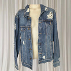 Thrills Wanderer Denim Jacket - Distressed Medium Wash - Image 1