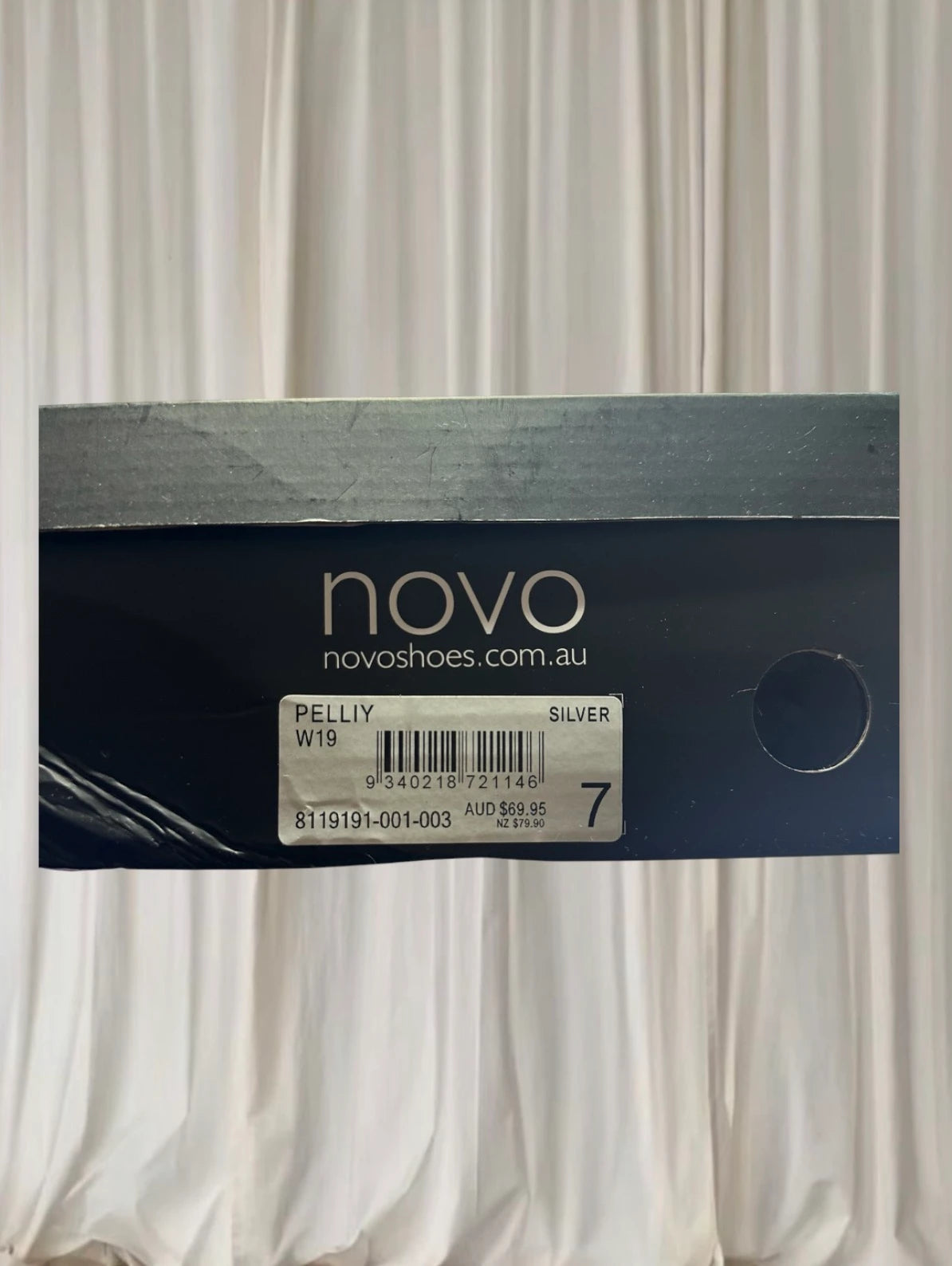 Novo Pelliy Silver Glitter Ankle Strap Heels - Brand New In Box - Image 8