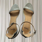 Novo Pelliy Silver Glitter Ankle Strap Heels - Brand New In Box - Image 4