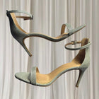 Novo Pelliy Silver Glitter Ankle Strap Heels - Brand New In Box - Image 1