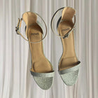 Novo Pelliy Silver Glitter Ankle Strap Heels - Brand New In Box - Image 5