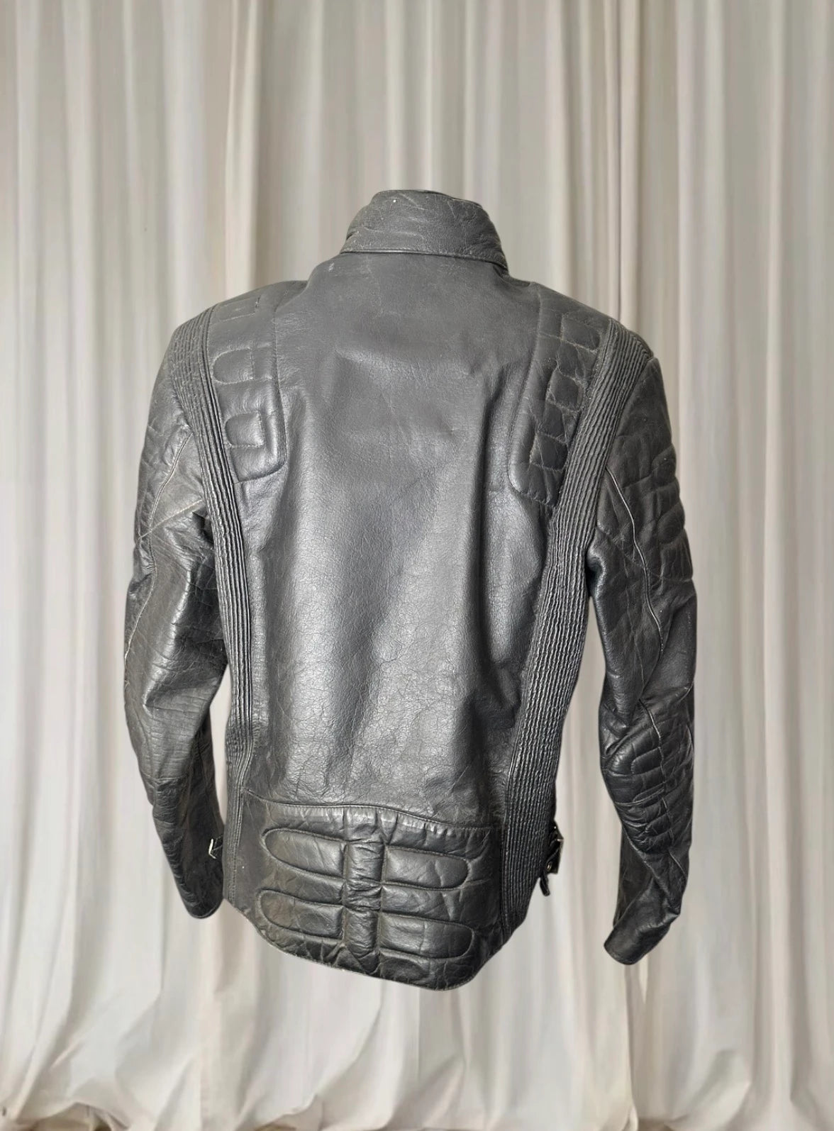 R.Jays Leathers Vintage 1980s Motorcycle Jacket - Black Biker Moto - Image 5