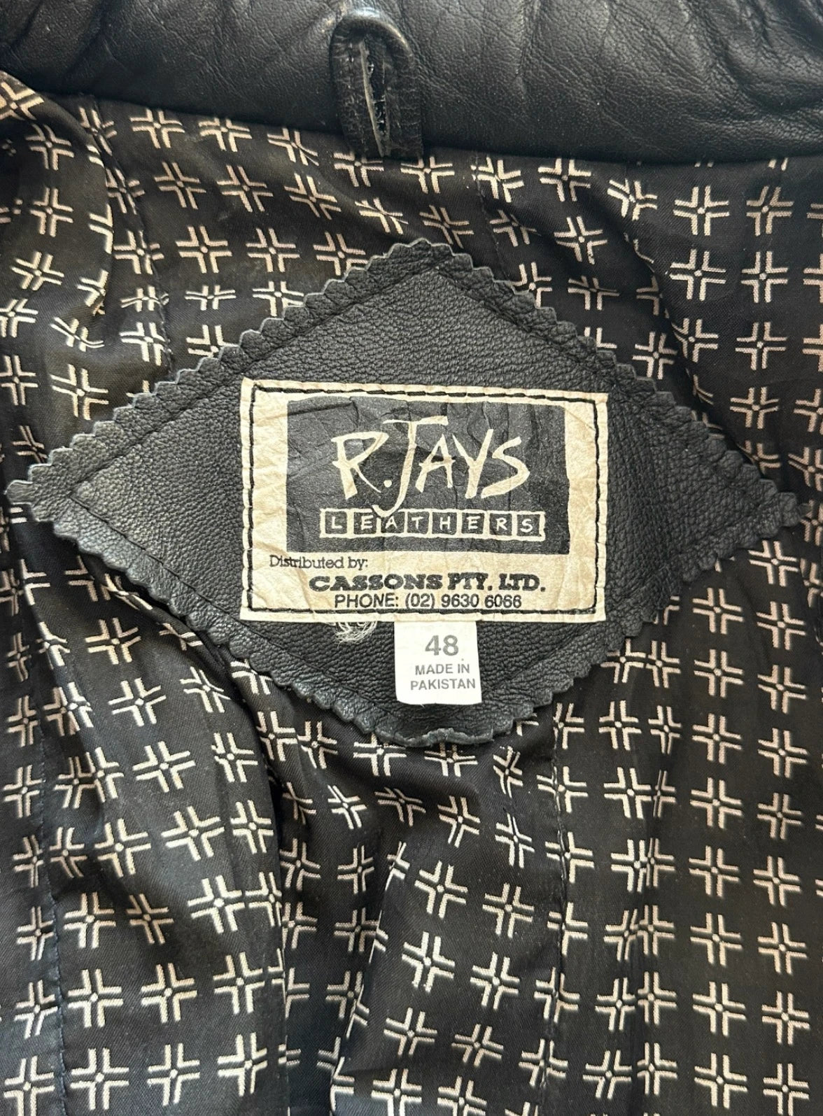 R.Jays Leathers Vintage 1980s Motorcycle Jacket - Black Biker Moto - Image 7