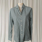 Boggi Milano Men's Gingham Check Long Sleeve Button-Down Shirt - Green/White - Image 1