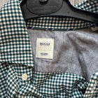 Boggi Milano Men's Gingham Check Long Sleeve Button-Down Shirt - Green/White - Image 6