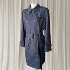 Sportscraft Valentina Trench Coat - Navy Blue Double-Breasted Belted Jacket - Image 1