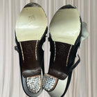 Begona Cervera Flamenco Dance Shoes - Black and Cream Leather Mary Janes - Image 6