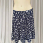 Review Anchors Away A-Line Skirt - Navy Blue Nautical Print - Image 1