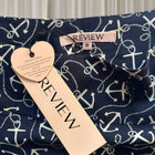 Review Anchors Away A-Line Skirt - Navy Blue Nautical Print - Image 6