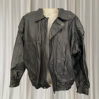 Saddlery Leather Bomber Jacket - Vintage Oversized Unisex Fit - Image 2