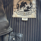 Saddlery Leather Bomber Jacket - Vintage Oversized Unisex Fit - Image 6