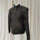 Vintage 80s Leather Bomber Jacket - Authentic Made In Mexico Retro Style - Image 2