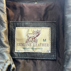 Vintage 80s Leather Bomber Jacket - Authentic Made In Mexico Retro Style - Image 5