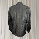 John Palermo Leather Blazer Jacket - Vintage Classic Black Men's Coat - Image 5