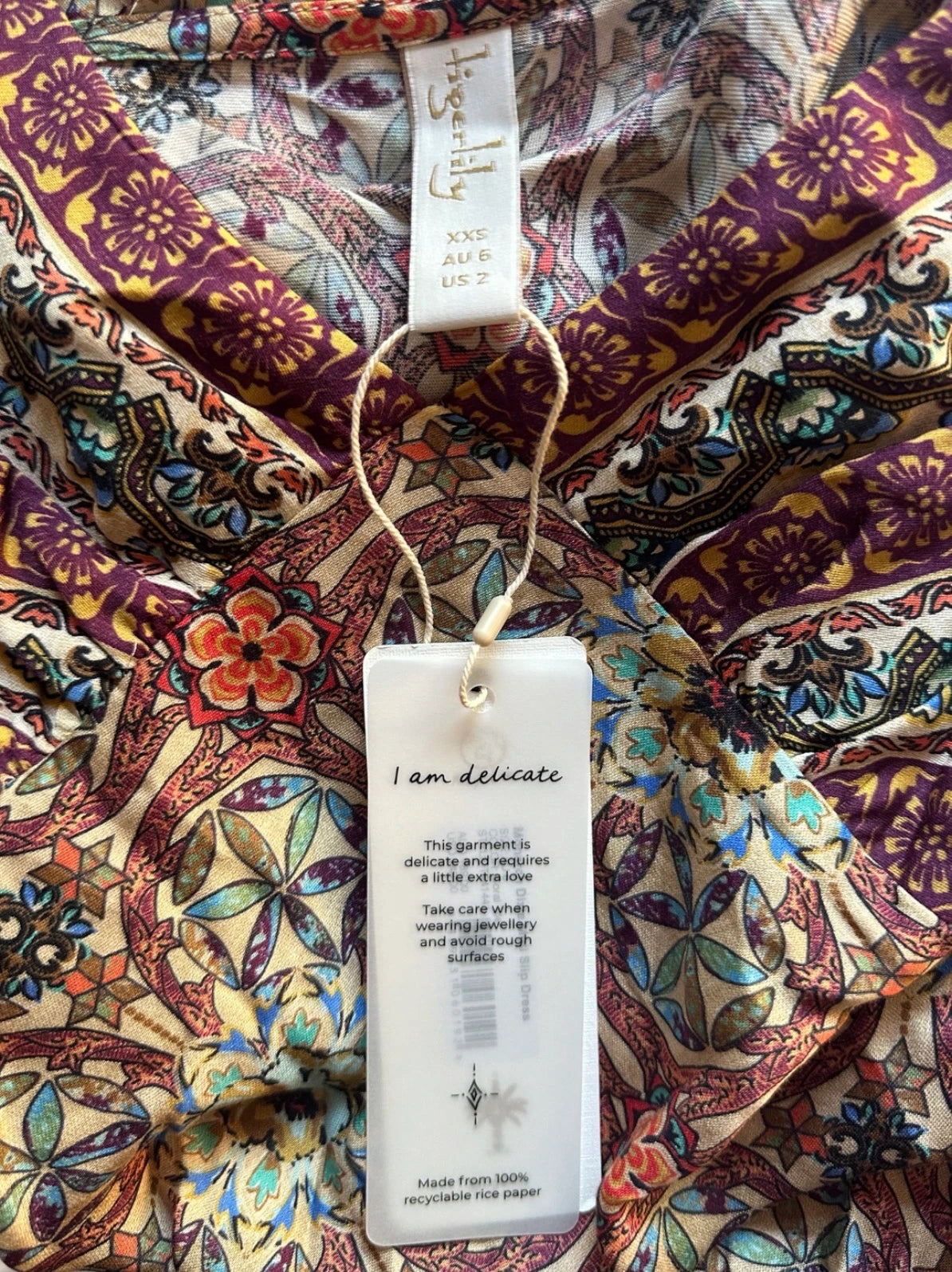 Tigerlily Monarch Dixie Midi Slip Dress - Elegant Printed Silhouette - Image 7