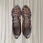 Zensu Brown Cutout Strappy Wedge Sandals - Size 11 - Image 3