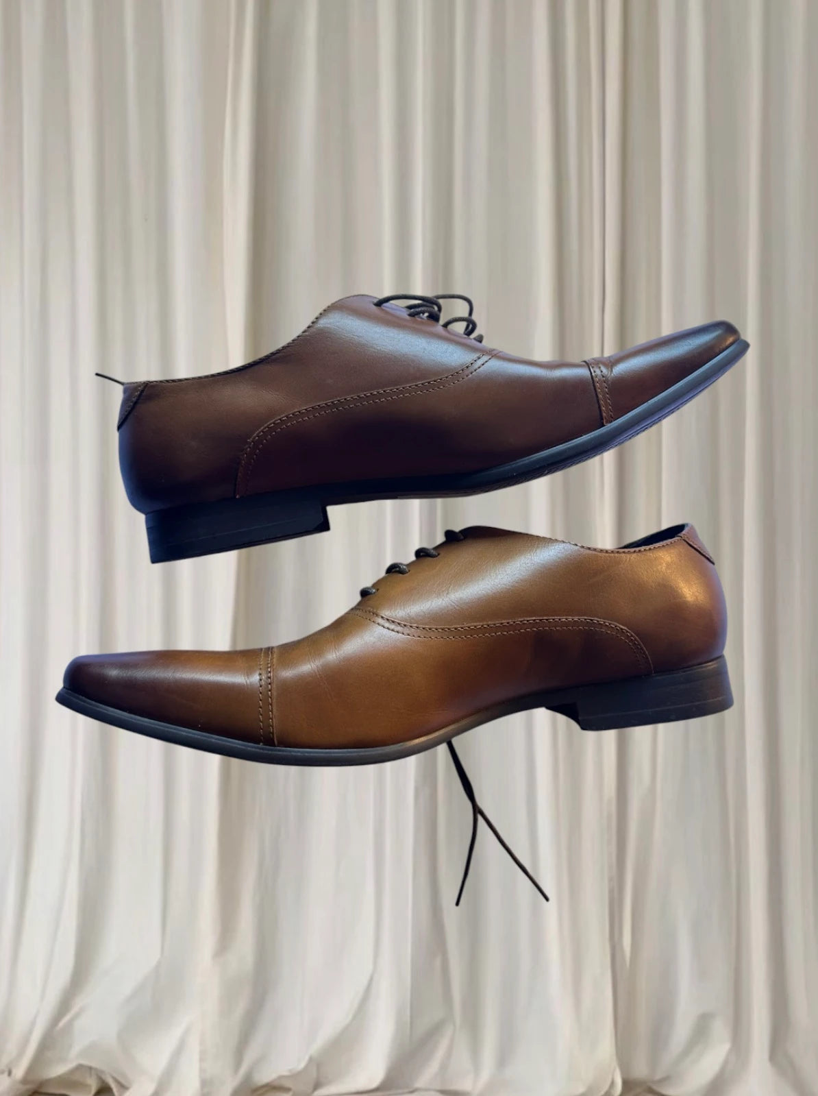 Tarocash Cosmo Men's Brown Cap Toe Oxford Dress Shoes - Size 11 - Image 4