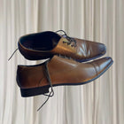 Tarocash Cosmo Men's Brown Cap Toe Oxford Dress Shoes - Size 11 - Image 3