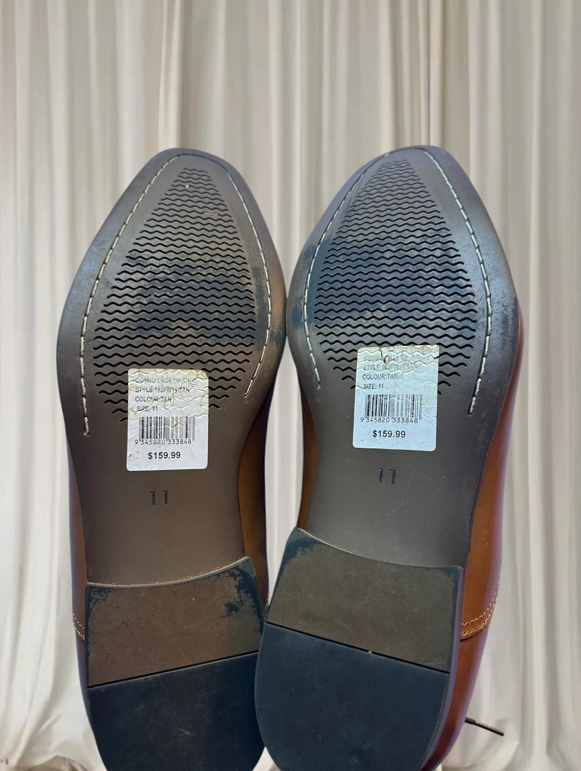 Tarocash Cosmo Men's Brown Cap Toe Oxford Dress Shoes - Size 11 - Image 5