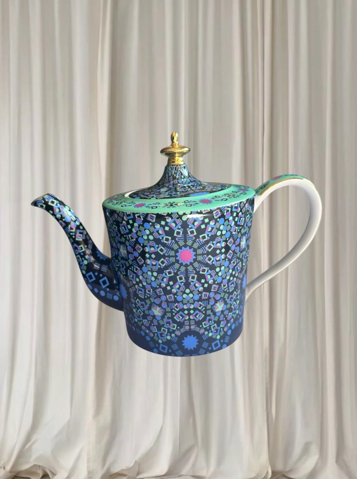 T2 Tea Kaleidoscope Teapot - Vibrant Porcelain Brew Pot - Image 2