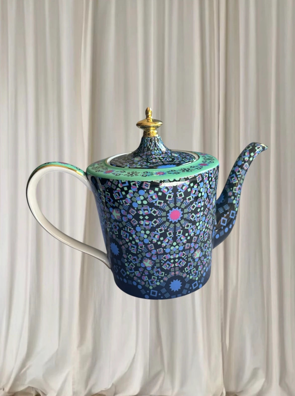 T2 Tea Kaleidoscope Teapot - Vibrant Porcelain Brew Pot - Image 4