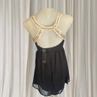 Ice Black And Gold Sequin Embellished Sleeveless Mini Dress - New With Tags - Image 4
