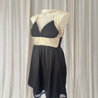 Ice Black And Gold Sequin Embellished Sleeveless Mini Dress - New With Tags - Image 3